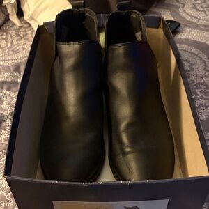 Black Leather-like Women’s Shoes